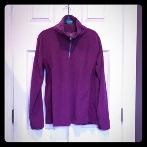Purple zip up light sweatshirt